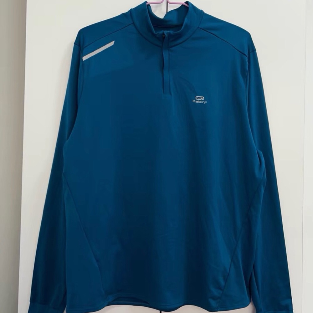 Men's Blue Long Sleeve Shirt by Kalenji
